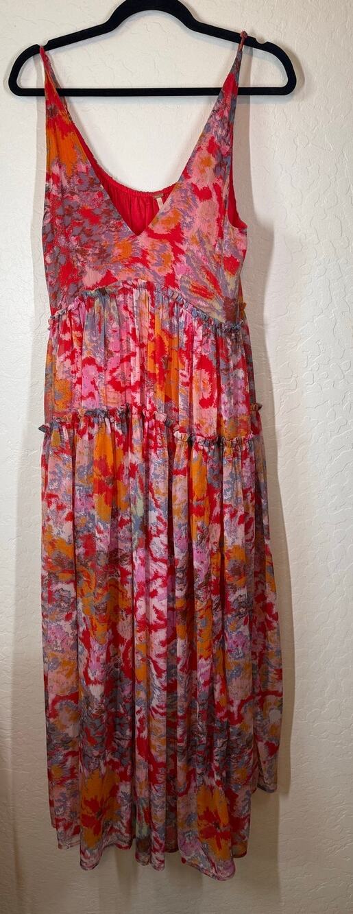 Free People Julianna Chiffon Maxi Dress Size XS